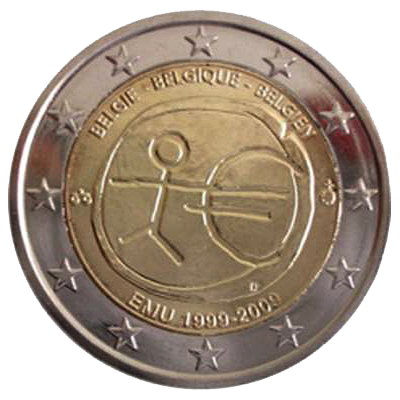 2 euros conmemorativa 10º Aniversario de la Unión Económica y Monetaria